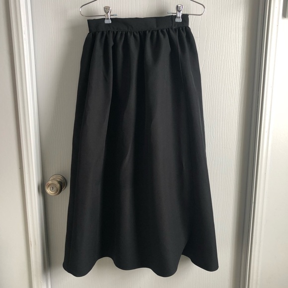 Vintage Simco Formal Wear Black Wrap Skirt - Picture 8 of 8